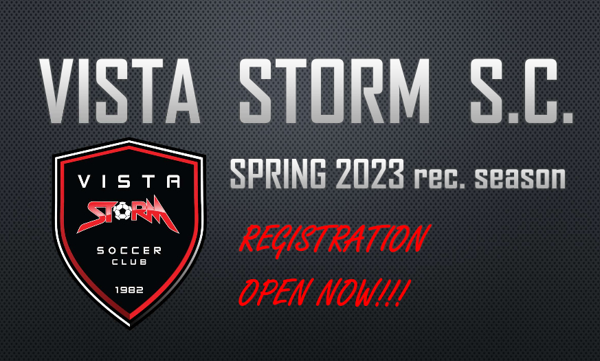 Vista Storm S.C. 2022 Fall Rec. Registration